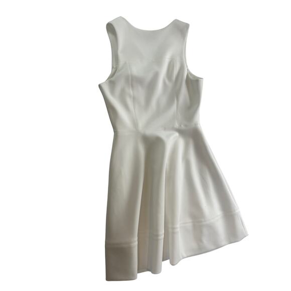Vince Camuto Fit and Flare Scuba Dress - White - Size 10 - Picture 1 of 8